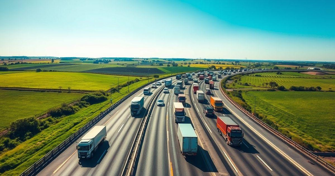 Transporte Rodoviário: Capacidade, Vantagens e Impacto Econômico Transporte Rodoviário: Capacidade, Vantagens e Impacto Econômico